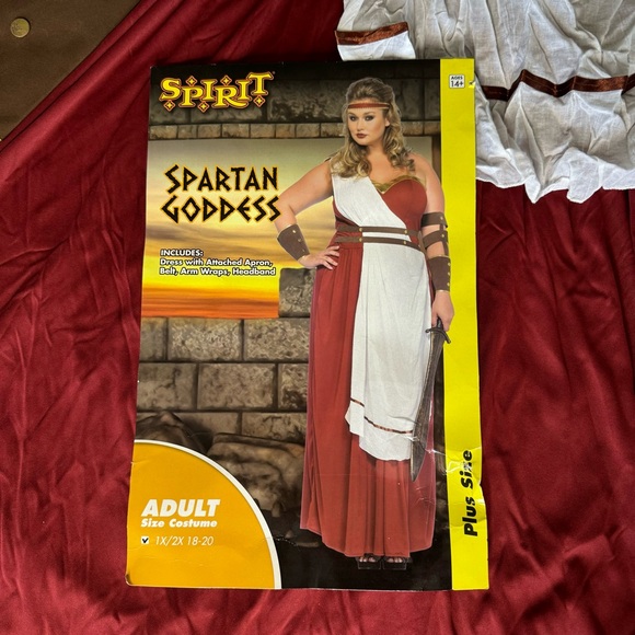 Spirit Halloween Spartan Goddess Greek‎ Cosplay Costume Womens Size M 8-12 - Picture 2 of 9